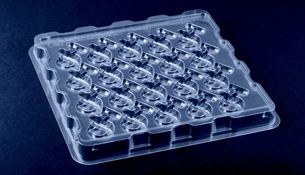 compressed esd handling tray