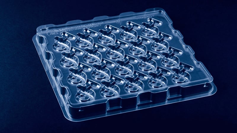 Thermoformed assembly tray